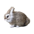 thumbnail image 2 of Cqxid Desktop Ornament Under $10 Simulated Rabbit Small Crouching Rabbit Furnishings Home Crafts Ornaments Animal Static Model, 2 of 7