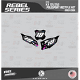 thumbnail image 4 of Kalair GFX Graphics Kit for Kawasaki KLX 125 Polisport Restyle (2003-2008) Rebel Series, 4 of 5