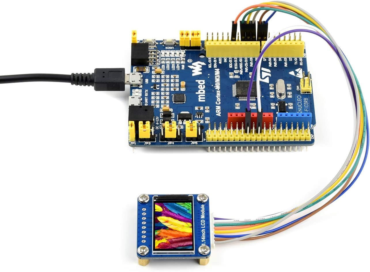 TOP1 1.14inch IPS Color LCD Display Module 240×135 Pixels SPI Communication RGB 65K Color LED Backlight Support /STM32 Board