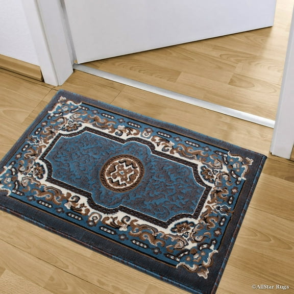 Allstar Doormat Accent Rug Woven High Quality High Density Double Shot Drop-Stitch Carving (2' 0" x 3' 3")