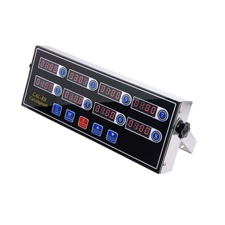 

Commercial 8 Channels Digital Kitchen Timer Stainless Calculagraph Steel Jahhsay®