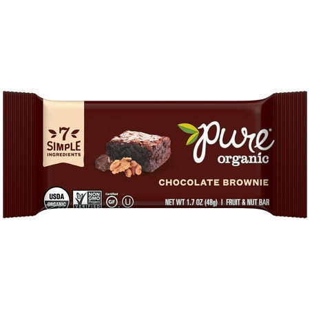 Pure ® Organic Chocolate Brownie Fruit & Nut Bar 1.7 oz. Wrapper