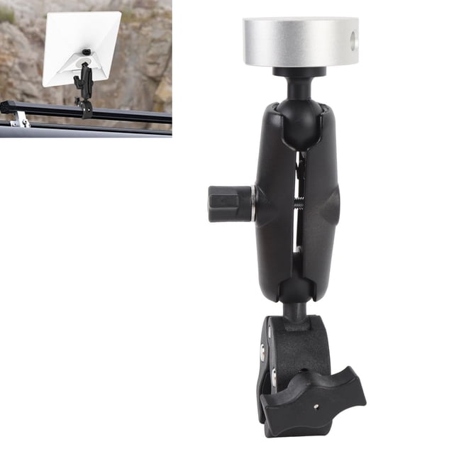 Roof Mount Adapter, Tripod Mounting Adapter Wide Compatibility Threaded Hole for RV Motorcycle for Mini Antenna Device
