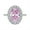 Pink, variant on Zircon Engagement Rings for Women 5.6ct Oval Cut 8*12mm Zircon Eternity Women Wedding Bands S925 Sterling Silver Rings for Women Stylish Hypoallergenic Personalized Promise Rings