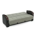 thumbnail image 3 of Ottomanson 87" Convertible Sofa Couch for Living Room, Chenille Modern Sofa Bed with Storage, Gray, 3 of 5