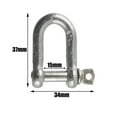 thumbnail image 2 of 6mm Galvanised Dee Shackle Pack of 2 Shackle Chandlery DK01, 2 of 2
