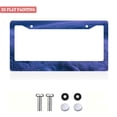 thumbnail image 2 of 1Pack License Plate Frames with Blue Grass Landscape Pattern Includes Screws & Caps Full Accessories Included Size 6.3x12.2inch(16x31cm), 2 of 8