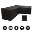 thumbnail image 1 of EASTIN Housse de Protection en Forme de L pour Meubles de Jardin Extérieur Protection Solaire Canapé Coupe-Vent Lavable, 1 of 11