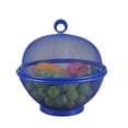 thumbnail image 1 of Bol à Fruits Anti-Mouches, Grand Panier à Fruits en Maille avec Couvercle Bleu, 1 of 5