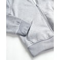 thumbnail image 3 of Quad Seven Boys' Fleece Jogger Set - 2 Piece Basic Solid Full Zip Hoodie and Sweatpants (Sizes: 8-18), 3 of 8