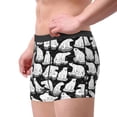 thumbnail image 2 of Vsdgher Cute Cartoon Polar Bear Pattern Men's Boxer Brief Underwear,Soft Funny Underwear for Men-XX-Large, 2 of 5