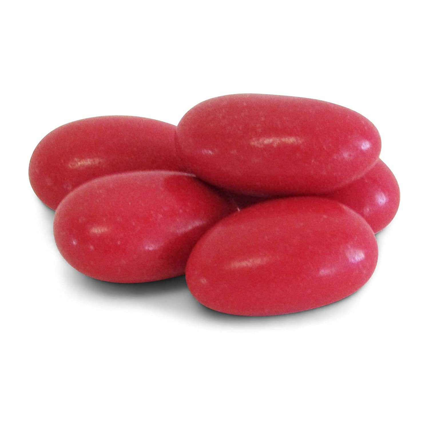 Red Jordan Almonds by Its Delish, 3.5 lbs Jumbo Container  Sugared Almond Nut with Sweet Hard Candy Coating - Bulk Wedding Favors and Party Buffets - Vegan & Kosher