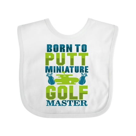 

Inktastic Miniature Golf Master Born to Putt Gift Baby Boy or Baby Girl Bib
