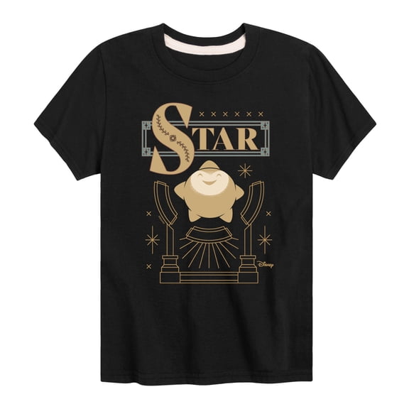 Disney Wish - Star Badge  - Toddler & Youth Short Sleeve Graphic T-Shirt