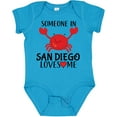 thumbnail image 3 of Inktastic Someone in San Diego Loves Me Boys or Girls Baby Bodysuit, 3 of 5