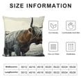 thumbnail image 5 of SHANXI  Art Black and White Flannel Pillow Cover Decor Vintage Country Farmhouse Art for Gifts and Home Decor Pillow Cover 18x18in, 5 of 5