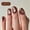C, variant on 24Pcs Long Stiletto Press On Nails, Transparent Nude Full Cover Glossy Acrylic Fake Nails Reusable Glue On False Nail Tips for Cool Trendy Daily Party Gothic Women Nail Art Decoration