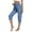 Blue, variant on aidice Capris Womens Pants Summer Fitting Comfy Casual Drawstring Cropped Workout Pants with Pockets