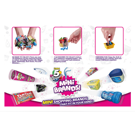 5 Surprise Mini Brands Mystery Capsule Real Miniature Brands Collectible Toy (2 Pack) (PVC Tube Packaging) by ZURU, Gold