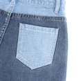 thumbnail image 2 of Kmbangi Jeans Droits Taille Haute pour Femmes à Imprimé Teinture sur Nœuds et Patchwork, 2 of 5