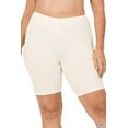 thumbnail image 4 of 2 Packs of Zenana Womens & Plus Soft Cotton Stretch Mid Thigh Length Fitness Sport Biker Shorts, 4 of 5