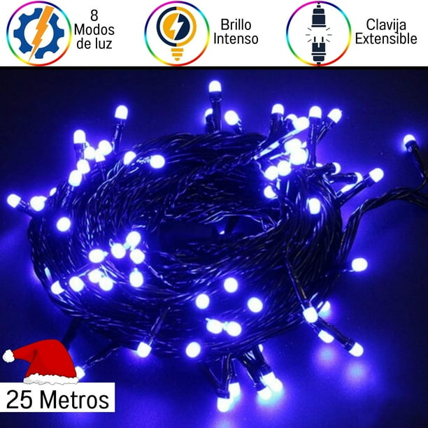 Luces navideñas DOSYU 25 Metros 500 LEDs Azul