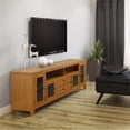 thumbnail image 2 of Simpli Home Cosmopolitan Solid Wood Extra Wide 72" TV Stand - Light Golden Brown, 2 of 9
