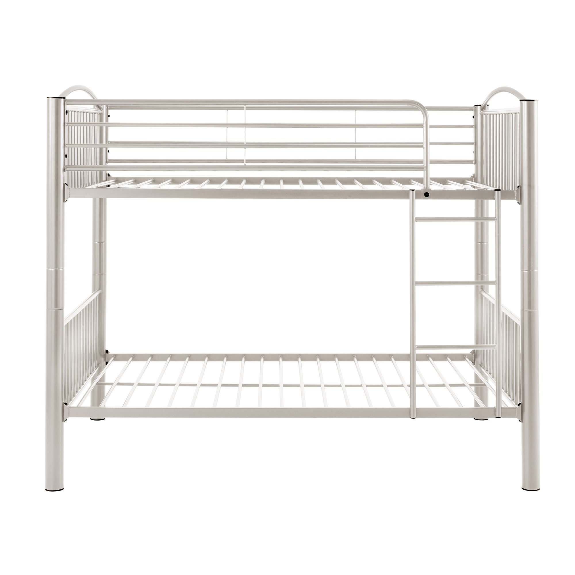 Weston Home Visalia Kids Convertible Metal Full over Full Bunk Bed, White