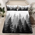 thumbnail image 2 of Feelyou Jungle Nature Scenery Full Size Sheets for Adult, Natural Pine Tree Bed Sheets, Countryside Sheet Sets, Breathable Home Decor, 4-Piece, 2 of 7