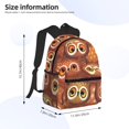 thumbnail image 3 of Fotbe Brown Owl Lightweight Casual Laptop Backpack for Men and Women, Daily use Waterproof backpack, Backpack for College, 3 of 7