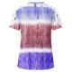 thumbnail image 5 of Fiudx Ofertas de La Semana Blusa de Encaje con Cuello Redondo y Manga Corta con Estampado para Mujer, 5 of 5