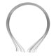 thumbnail image 1 of 10pcs Silver Stainless Steel Hair Clasp Bands for Women Elegant Headbands 7mm Wide 0.28 Inch, 1 of 2