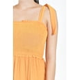 thumbnail image 4 of Vestido midi con detalle smock Roman Fashion /Juvenil, 30105 (Naranja) naranja M, 4 of 5