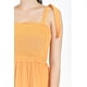 thumbnail image 4 of Vestido midi con detalle smock Roman Fashion /Juvenil, 30105 (Naranja) naranja M, 4 of 5