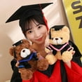 thumbnail image 4 of 2024 New Graduation Season Animal Plush Doll Wear Bachelor Coat Graduation Certificate Bear Capybara Plush Toy For Students Gift, 4 of 10