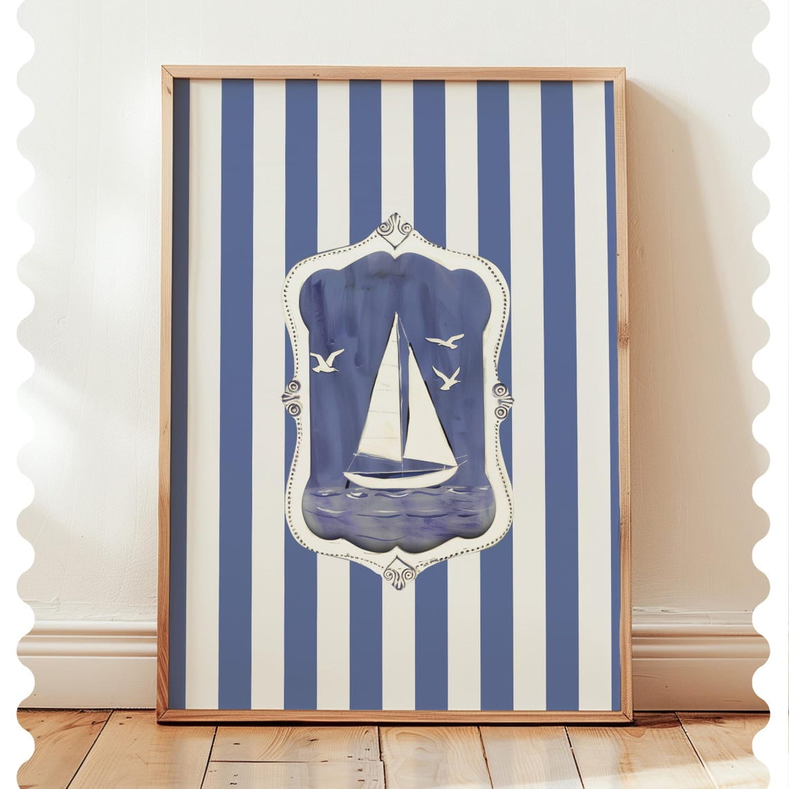 Sailboat Print Coastal Granddaughter Nautical Wall Art
