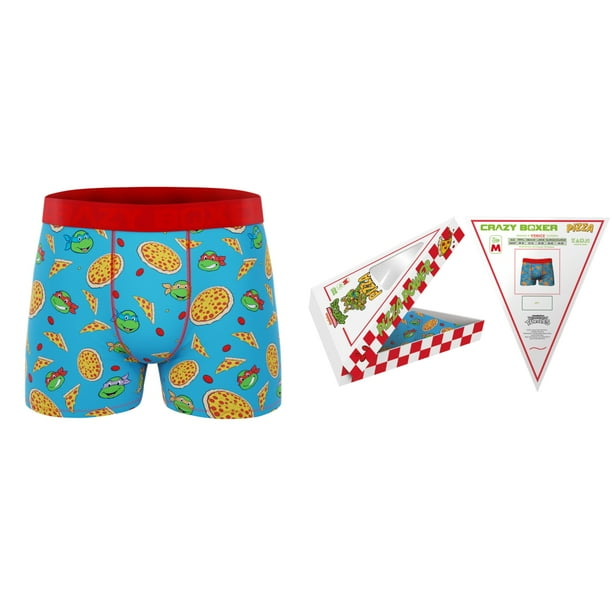 CRAZYBOXER Men's Underwear TMNT Pizza Box Non-slip waistband Soft