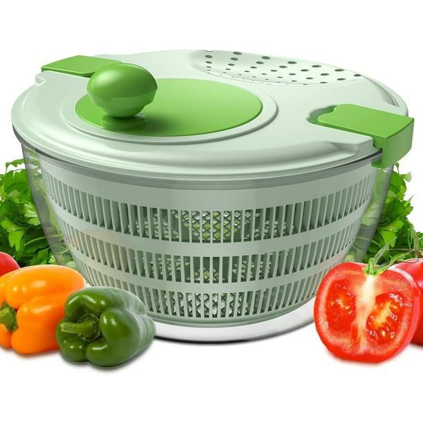 Salad Spinner Large Lettuce Spinners with Secure Lid Lock & Rotary