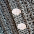 thumbnail image 4 of COOPHYA 20Pcs White Coat Buttons Plastic Round Fasteners with Woven Texture for Jackets Sweaters Pajamas, 4 of 6