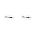 thumbnail image 3 of Eigraketly 100 UNIDS Cojinetes de pesca Enganchados Pasadores de presión Conector giratorio de acero inoxidable Conector de pesca Giratorios Pin de 8 # 2piezas Eigraketly CBP077810, 3 of 5