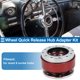 thumbnail image 2 of Adaptador de liberación rápida del volante Unique Bargains, kit universal de adaptador de cubo de rueda de aluminio de 12 agujeros, tono plateado rojo, 2 of 6