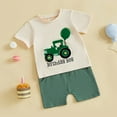 thumbnail image 5 of HUCOAE Baby Boys Summer Outfits 1 Year Old Boy Clothes Toddler Baby Boy Summer Clothes Funny T Shirt Elastic Waist Pockets Shorts Set 2 Piece Outfit 18-24 Months, 5 of 9