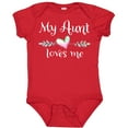 thumbnail image 3 of Inktastic My Aunt Loves Me Heart Boys or Girls Baby Bodysuit, 3 of 5