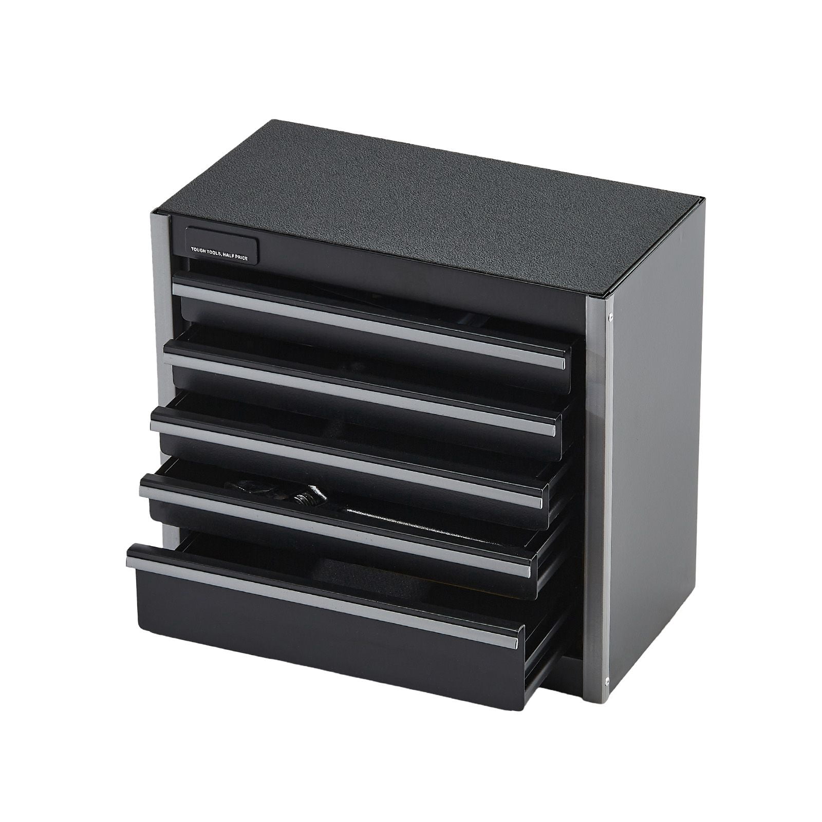 Metal Tool Box 8.6 Inch 5 Drawers 0.5mm Steel Powder Coated for Office Workshop Storage