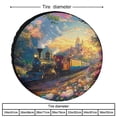 thumbnail image 2 of Spare Tire Cover 12inch Fairytale Town Polyester Universal Spare Wheel Tire Cover Wheel Covers Steam Train on The Railroad for Camper Trailer Truck SUV Universal, 2 of 8