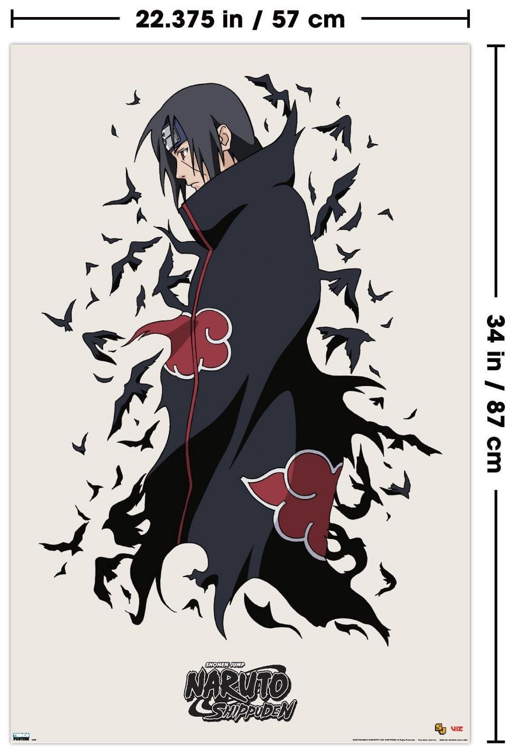 Naruto Shippuden - Itachi Wall Poster, 22.375" x 34"