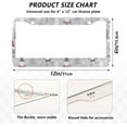 thumbnail image 3 of Cute Christmas Gnomes License Plate Frame - 2 Pack Universal Stainless Steel License Plate Holder with Screws & Chrome Caps, 2 Holes Car License Plate Cover for US Vehicles Decorative, 3 of 7