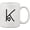 -, variant on K Love Hearts Initial Monogram Personalized Letter K Ceramic Mug Coffe Cup - Holiday Christmas Hanukkah Gift for Men & Women