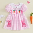 thumbnail image 2 of Kogui Cute Dresses for Girls Toddler Girls Tulle Summer Puff Sleeve Baby Girls Tutu Princess Party Casual Dress 3T 4T (Pink,3-4 Years), 2 of 9