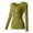 Green L, variant on Women Thermal Tops Round Neck Long Sleeve Slim Fit Bottoming Tops Solid Color High Elastic Thermal Underwear